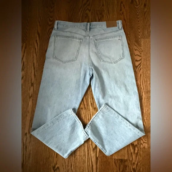 Madewell light wash low slung straight jeans asymmetrical 29 - Picture 10 of 10